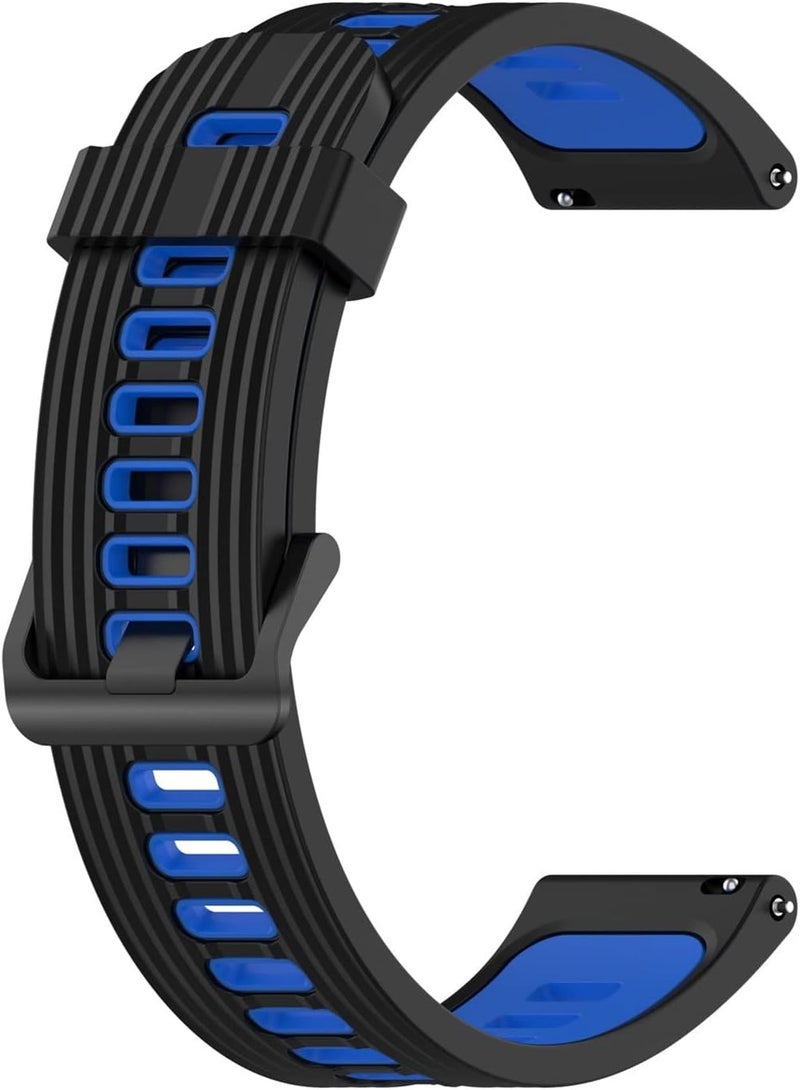 woobles Band for Samsung Galaxy Watch4/Active2,Silicone Watch Replacement Band Strap Soft Sports Wristband Strap Compatible with Galaxy Watch4/Active2,5.5-8.7in,20mm (Blue) - Image 2